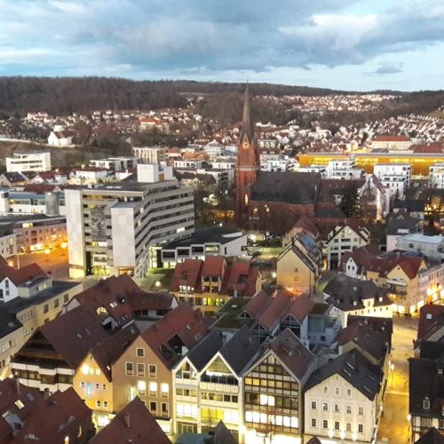 Blick auf die Stadt Heidenheim