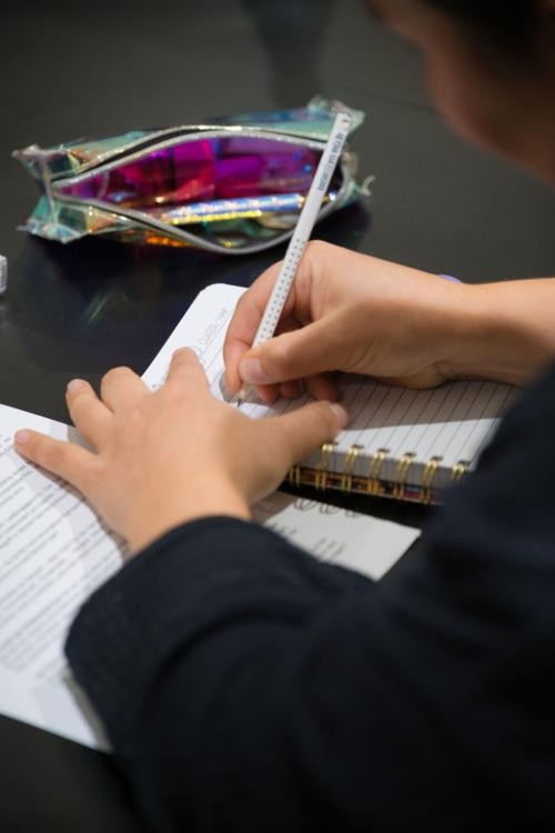 Person die schreibt Person die schreibt