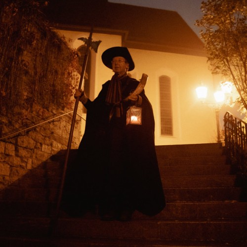 Mann im Nachtwächterkostüm, Foto: Claudia Lang