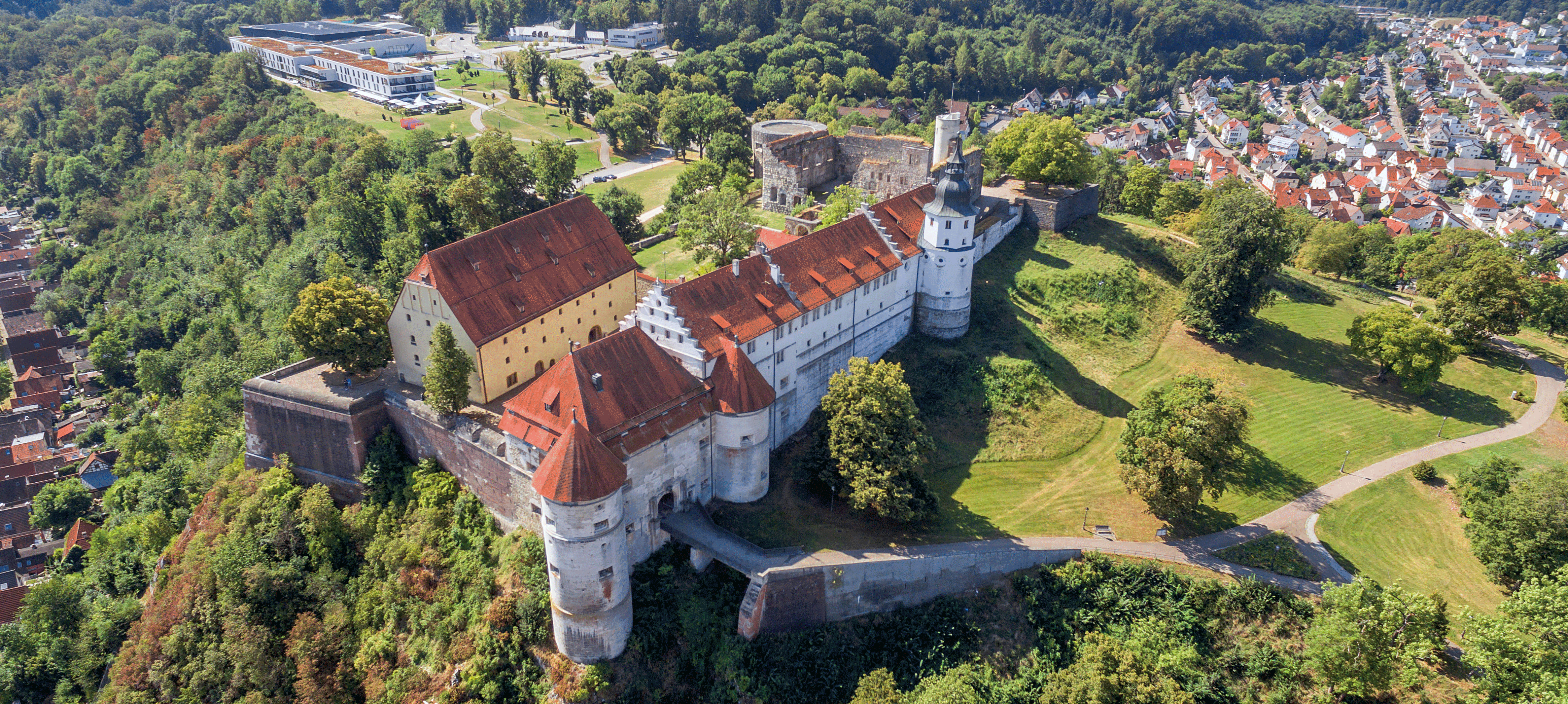 Schloss aus der Vogelperspektive, Foto: cmc, Daniel Paus